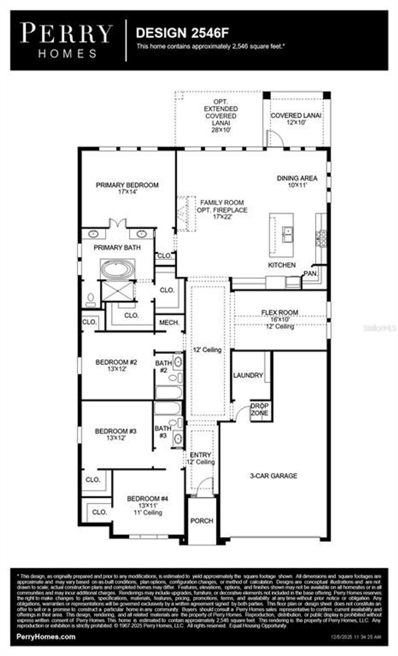 2D floor plan layout of this home in Sanctuary at Seaire, Parrish, FL (Image 2).