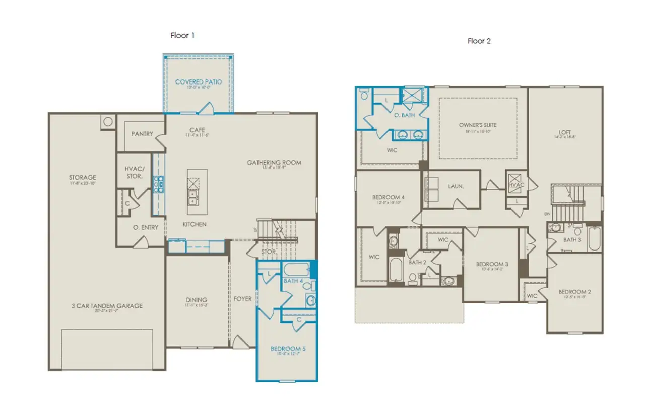 2D floor plan layout of this home in Independence at Carter's Station, Columbia, TN (Image 2). 2D floor plan layout of this home in Independence at Carter's Station, Columbia, TN (Image 2).