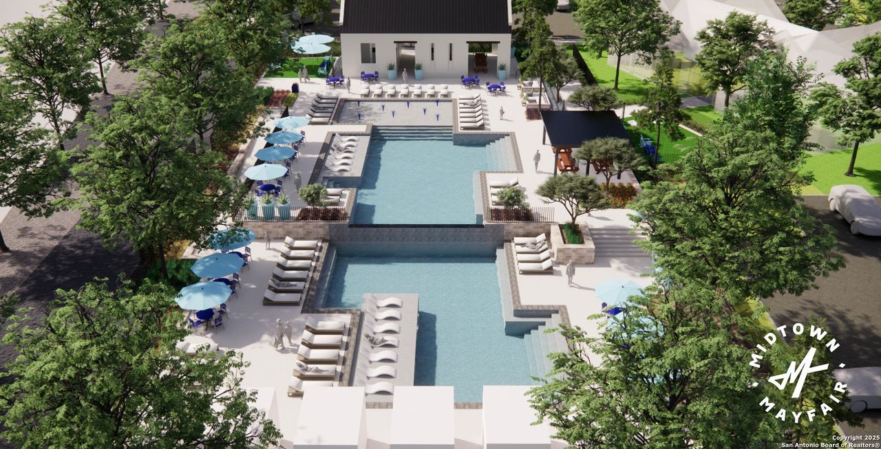 Front exterior of a new home in Mayfair, New Braunfels, TX, highlighting curb appeal (Image 2). Front exterior of a new home in Mayfair, New Braunfels, TX, highlighting curb appeal (Image 2).