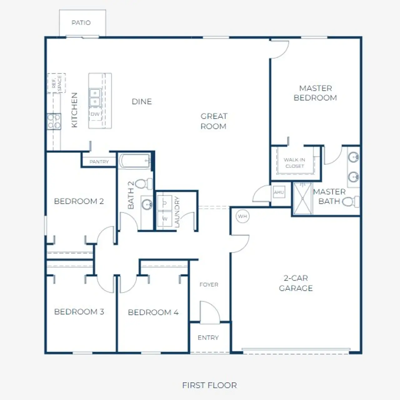 2D floor plan layout of this home in Palm Coast, Palm Coast, FL (Image 2).