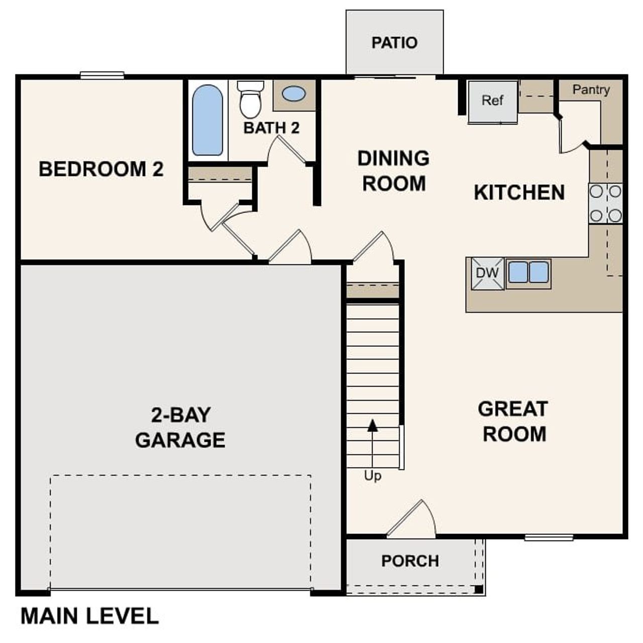 2D floor plan layout of this home in , Anna, TX (Image 2).