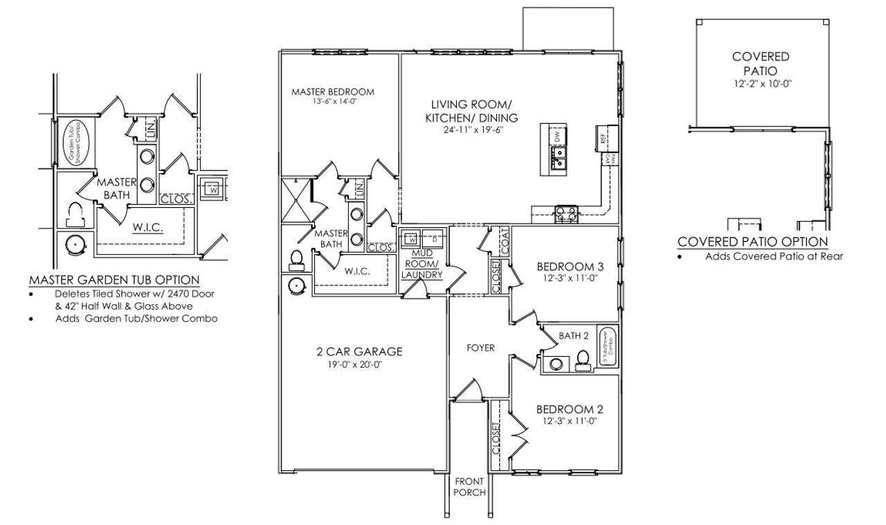 2D floor plan layout for the Magnolia by Haven Builders in Evergreen Hills, Nashville, TN (Image 2). 2D floor plan layout for the Magnolia by Haven Builders in Evergreen Hills, Nashville, TN (Image 2).