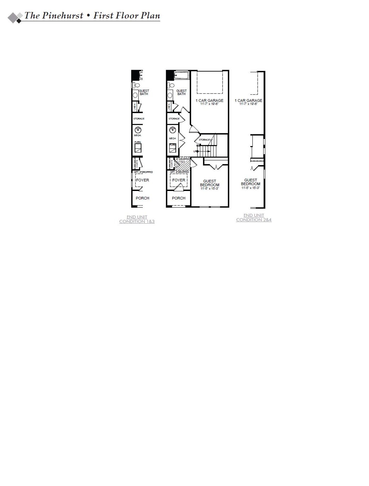 2D floor plan layout of this home in New Riverside Village, Bluffton, SC (Image 2).