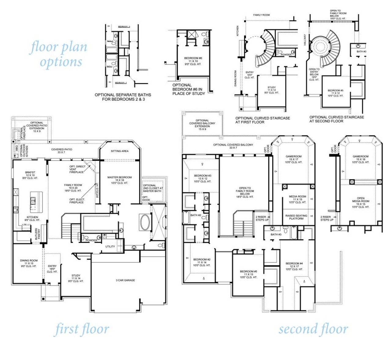 2D floor plan layout for the Georgetown 4631.3 by J. Patrick Homes in Colton, Montgomery, TX (Image 2). 2D floor plan layout for the Georgetown 4631.3 by J. Patrick Homes in Colton, Montgomery, TX (Image 2).