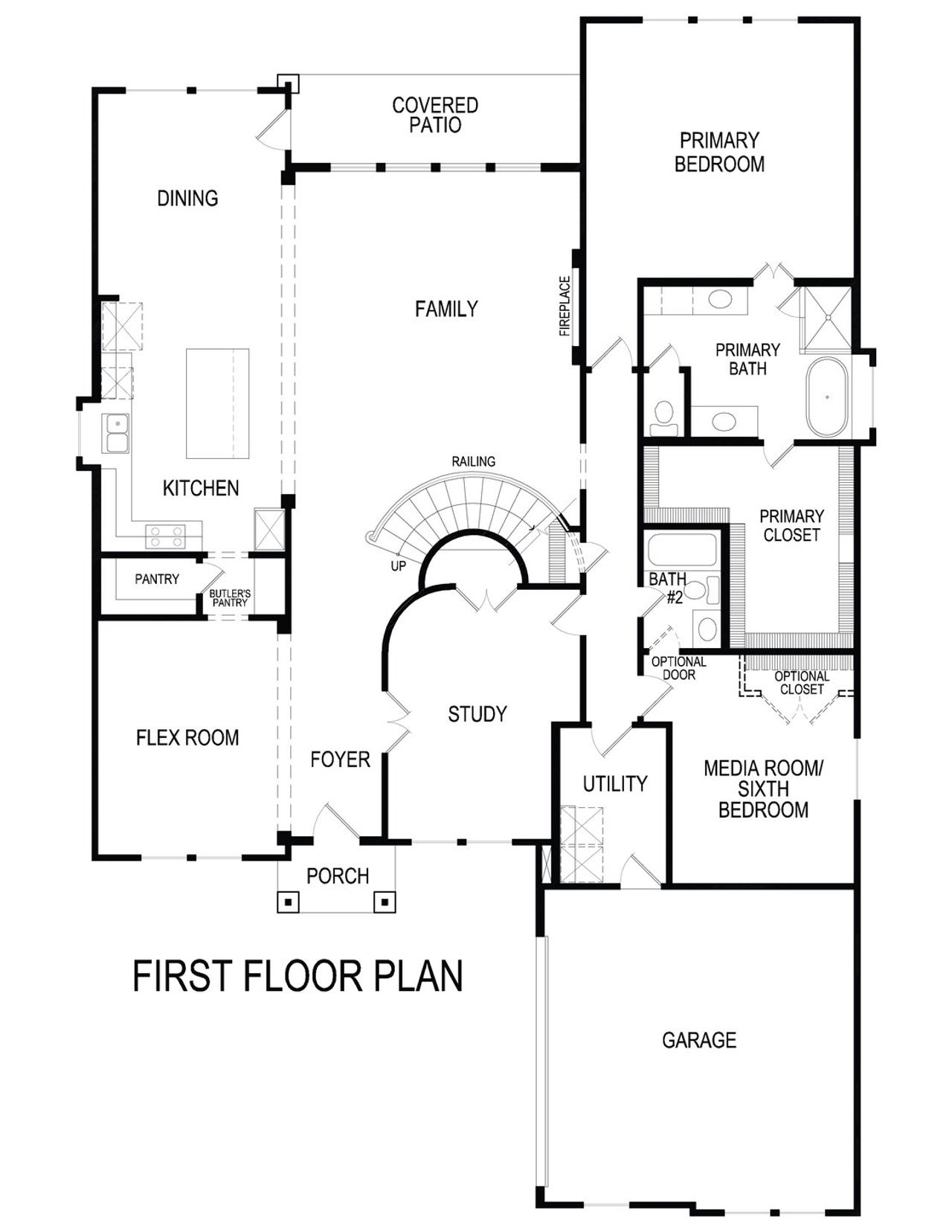 2D floor plan layout of this home in High Country, Burleson, TX (Image 2). 2D floor plan layout of this home in High Country, Burleson, TX (Image 2).