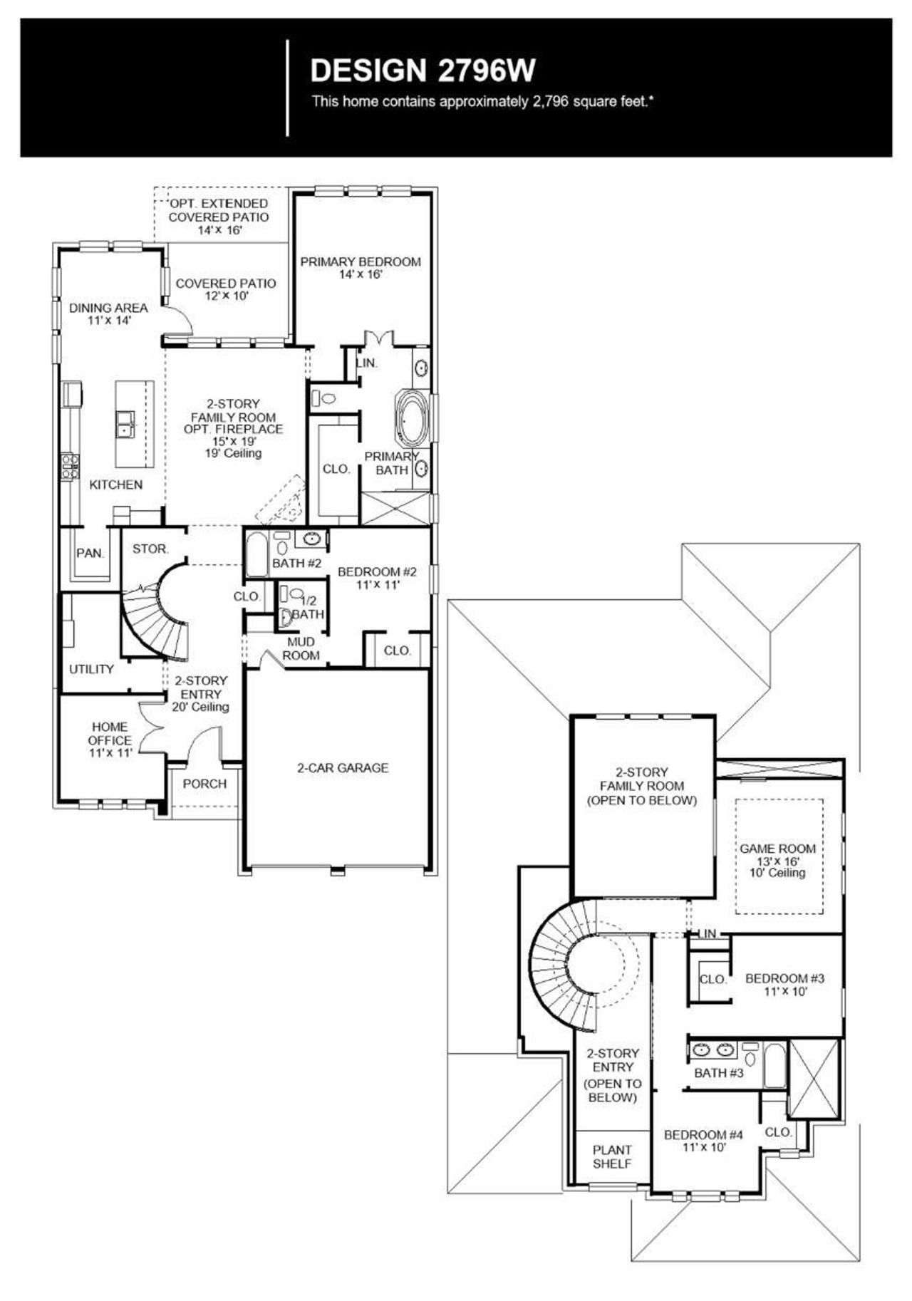 2D floor plan layout of this home in Kresston, Montgomery, TX (Image 2).