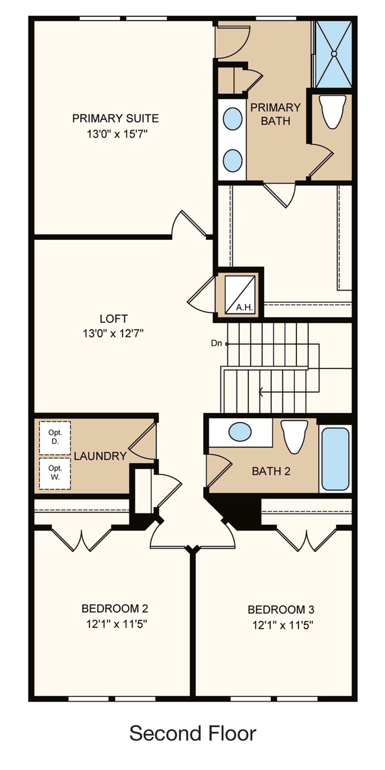 2D floor plan layout of this home in Cherry Elm at SilverLeaf, St. Augustine, FL (Image 2). 2D floor plan layout of this home in Cherry Elm at SilverLeaf, St. Augustine, FL (Image 2).