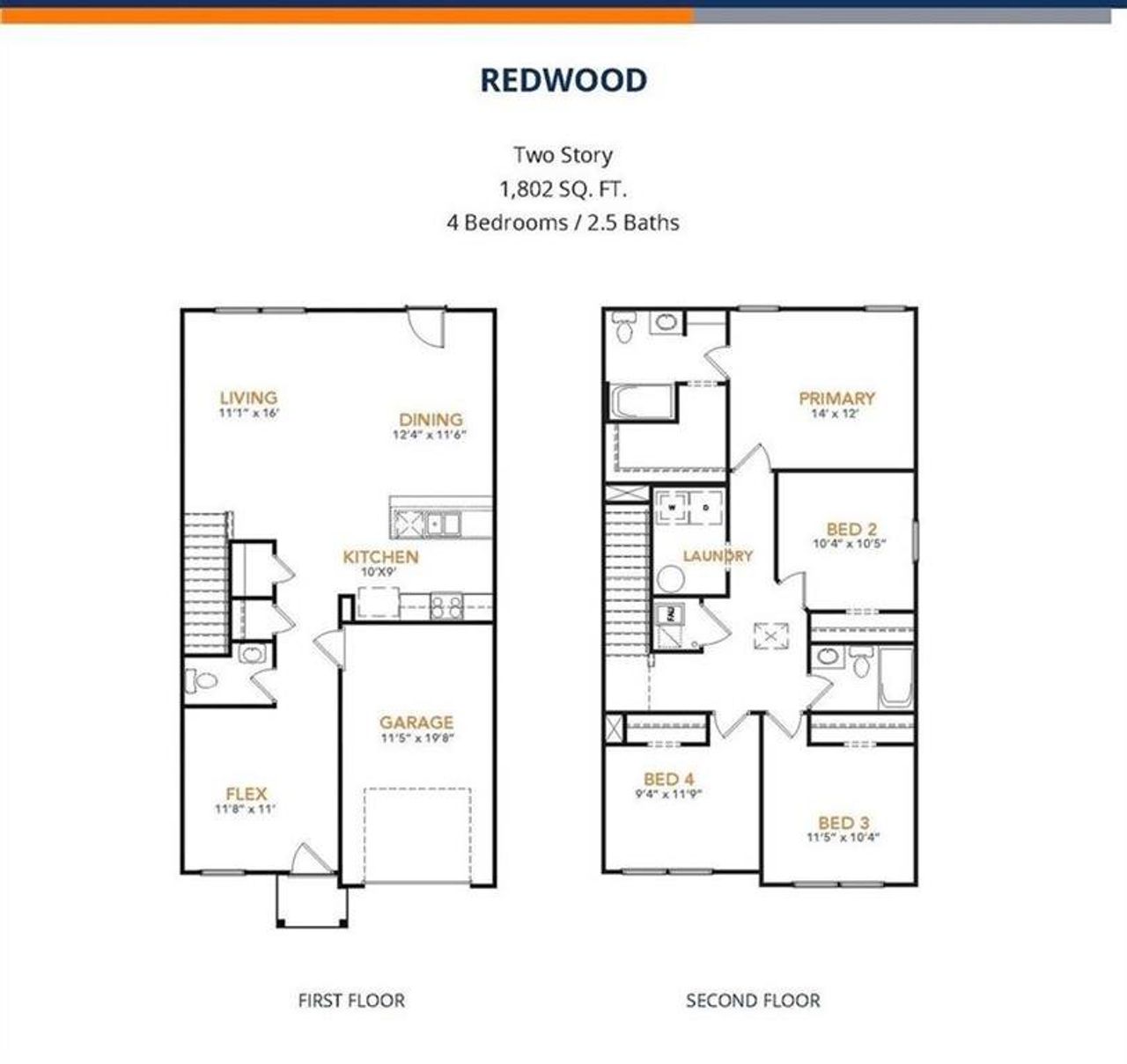 2D floor plan layout of this home in Park Central, Mineola, TX (Image 2).