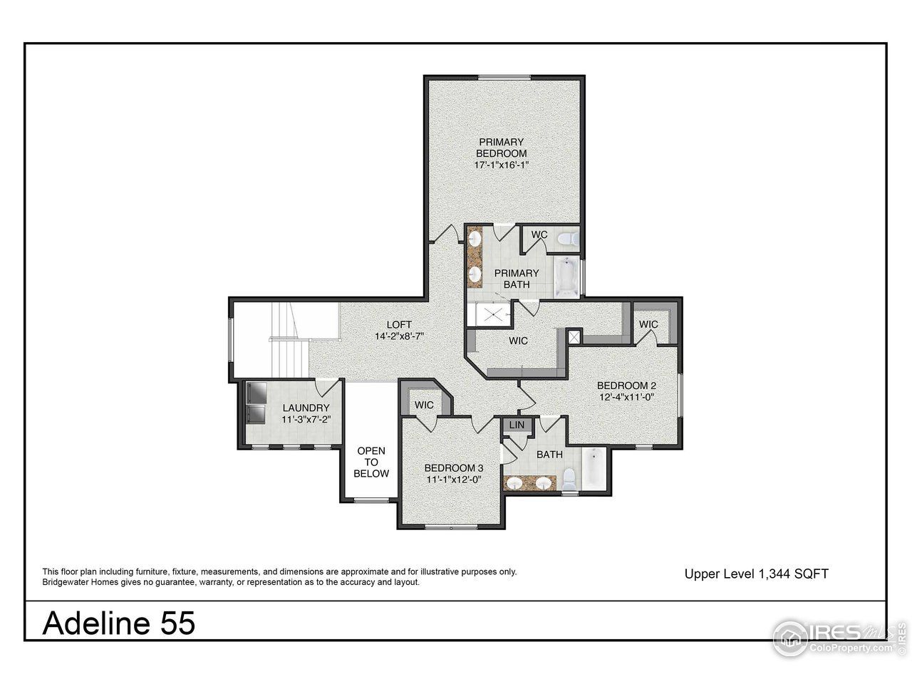 2D floor plan layout of this home in Prairie Song, Windsor, CO (Image 2).