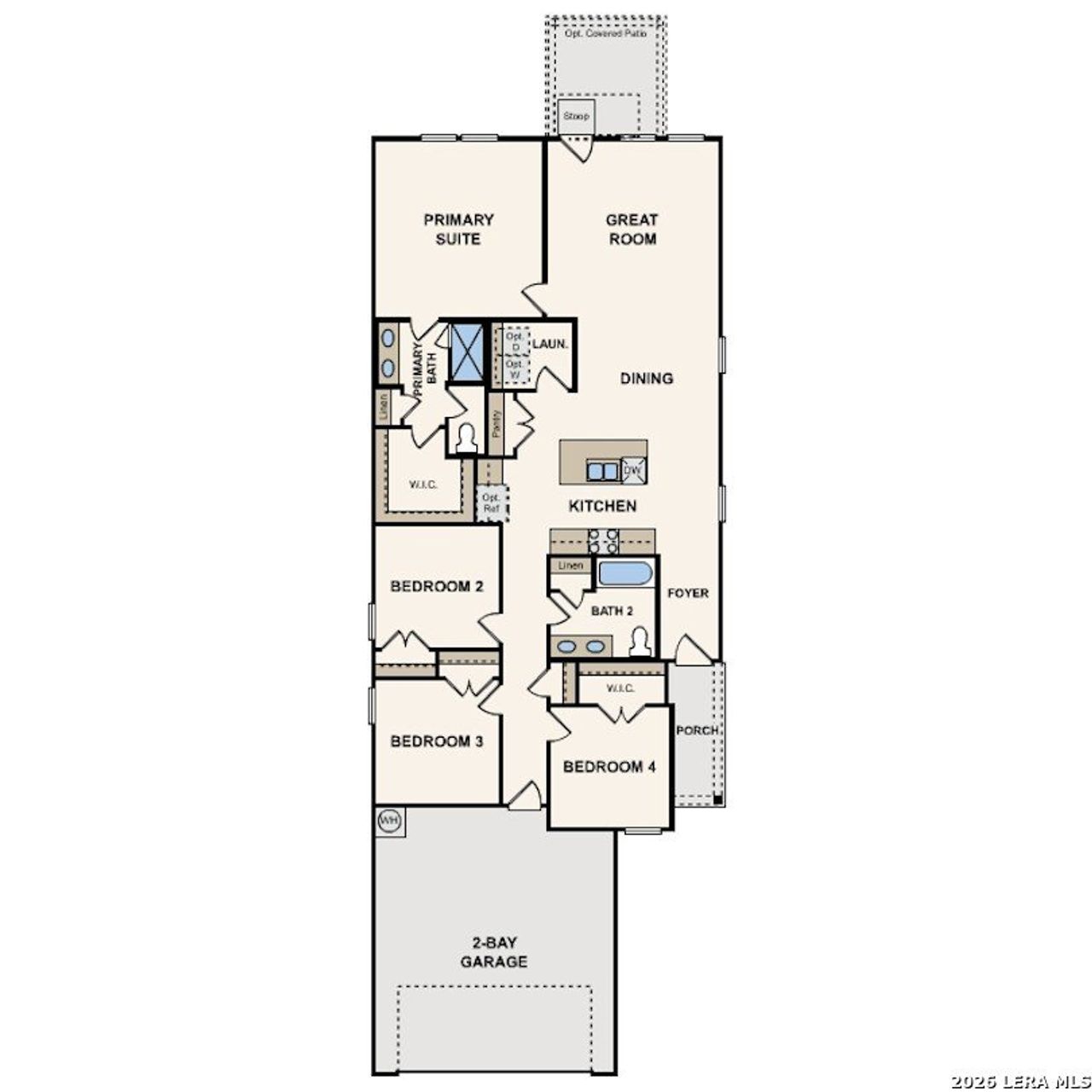 2D floor plan layout of this home in Applewhite Meadows, San Antonio, TX (Image 2). 2D floor plan layout of this home in Applewhite Meadows, San Antonio, TX (Image 2).