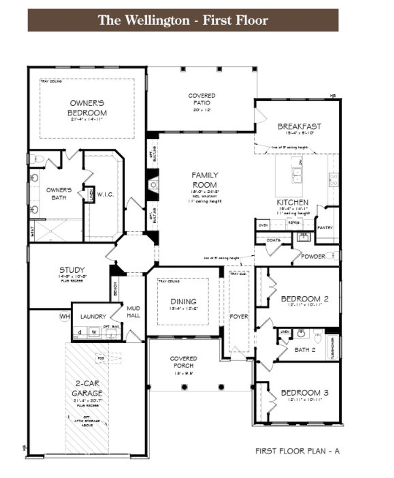 2D floor plan layout for the The Wellington by Patrick Malloy Communities in Horizon at Laurel Canyon, Canton, GA (Image 2). 2D floor plan layout for the The Wellington by Patrick Malloy Communities in Horizon at Laurel Canyon, Canton, GA (Image 2).