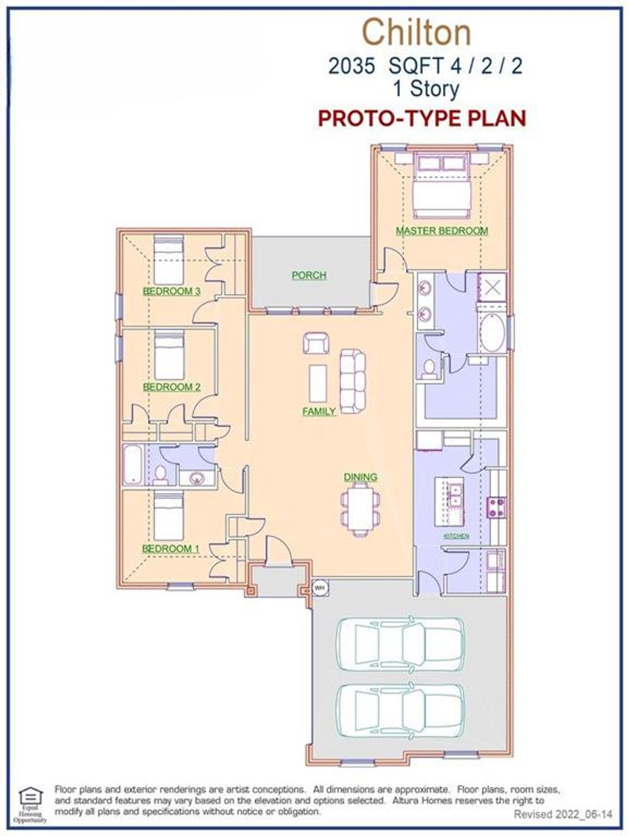 Chilton Floor Plan - Representative