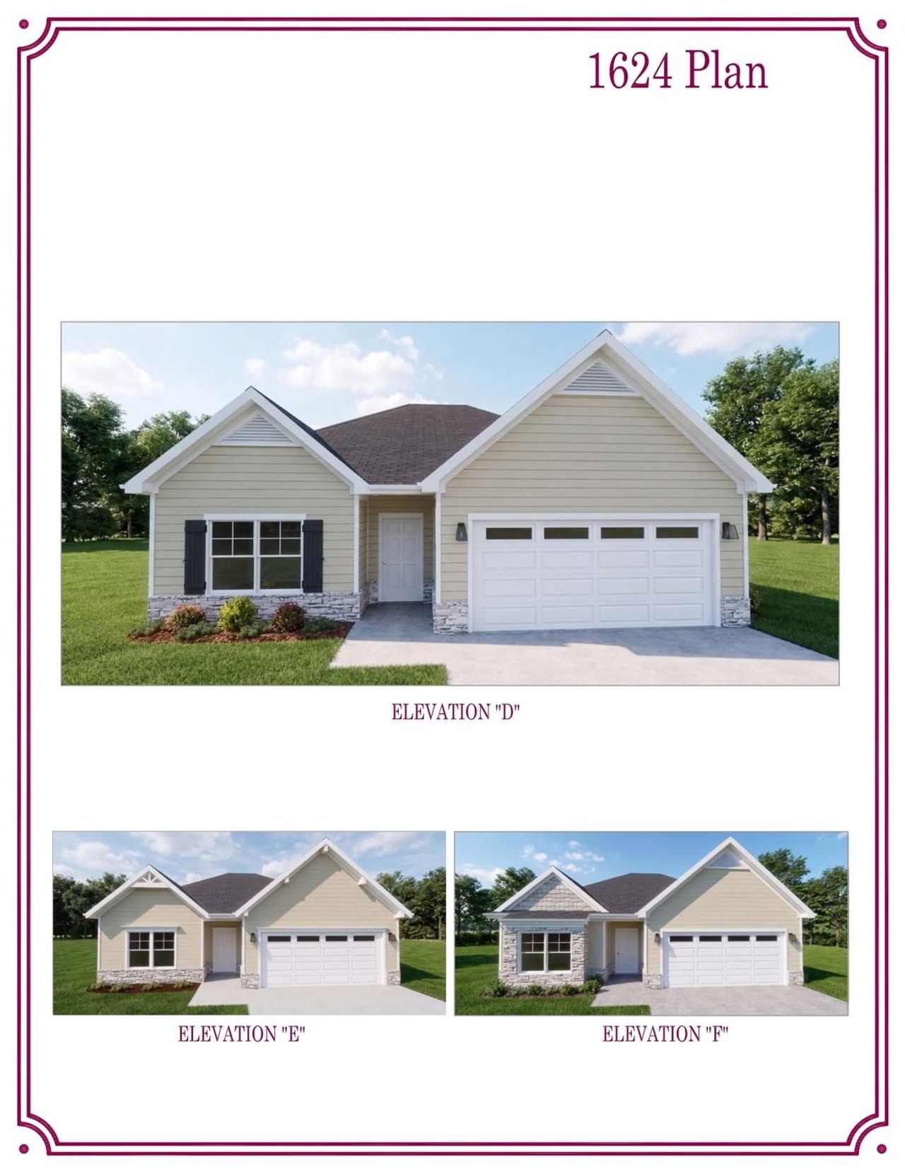This home will have "Elevation F" with Aged Pewter Hardie Lap Siding!