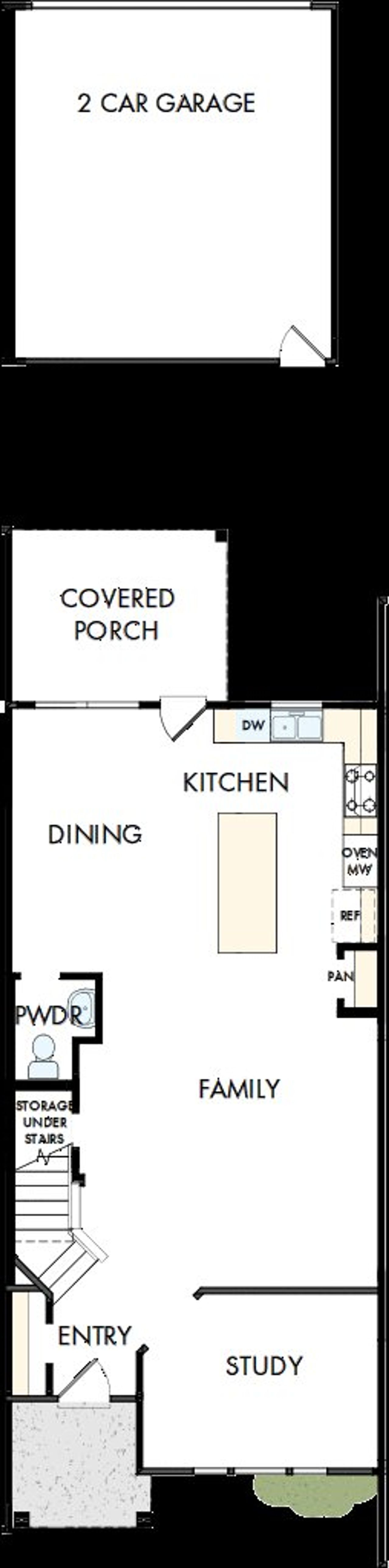 2D floor plan layout of this home in North Creek Village - Townhomes, Huntersville, NC (Image 2). 2D floor plan layout of this home in North Creek Village - Townhomes, Huntersville, NC (Image 2).