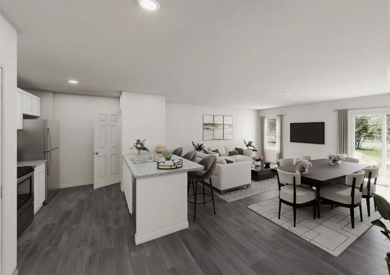 Furnished interior view inside a new home in Villages of Mayfield, Cleburne (Image 2).