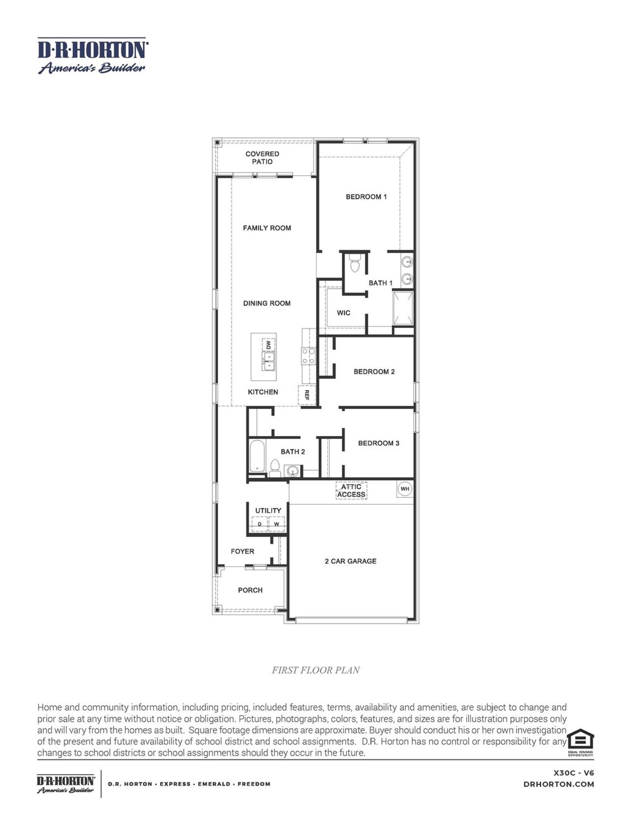 2D floor plan layout of this home in Allison Park, Houston, TX (Image 2).