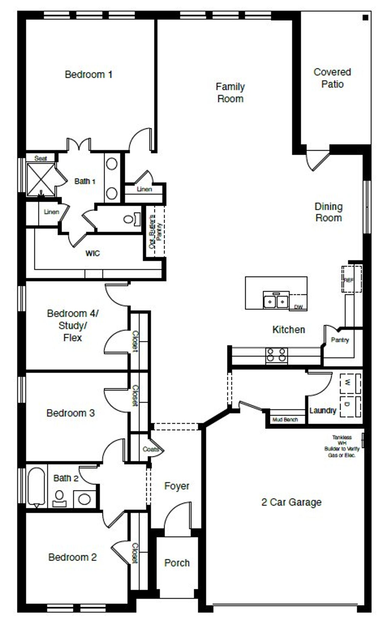 2D floor plan layout of this home in Morningstar, Aledo, TX (Image 2).