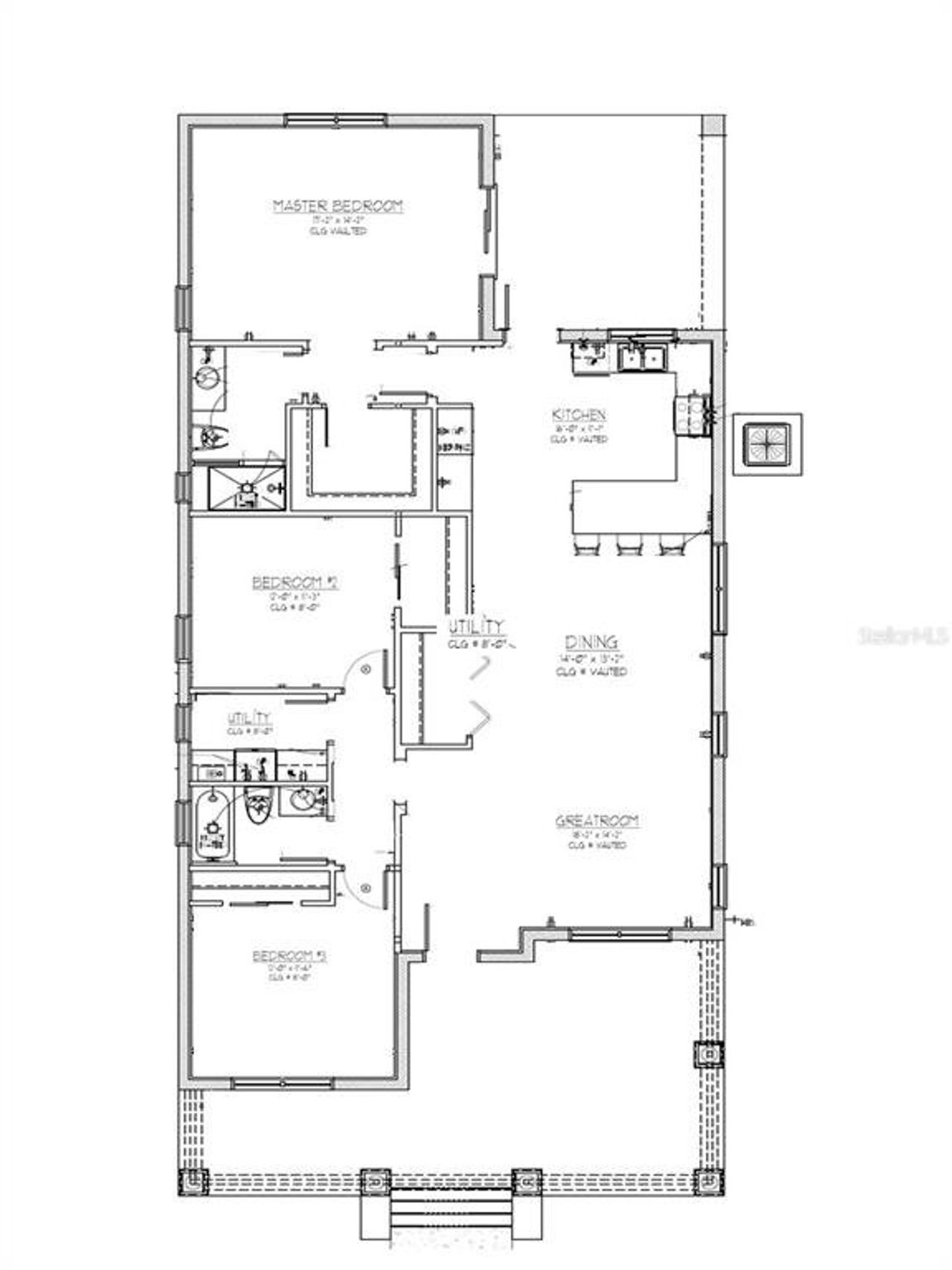 2D floor plan layout of this home in , St. Petersburg, FL (Image 2). 2D floor plan layout of this home in , St. Petersburg, FL (Image 2).