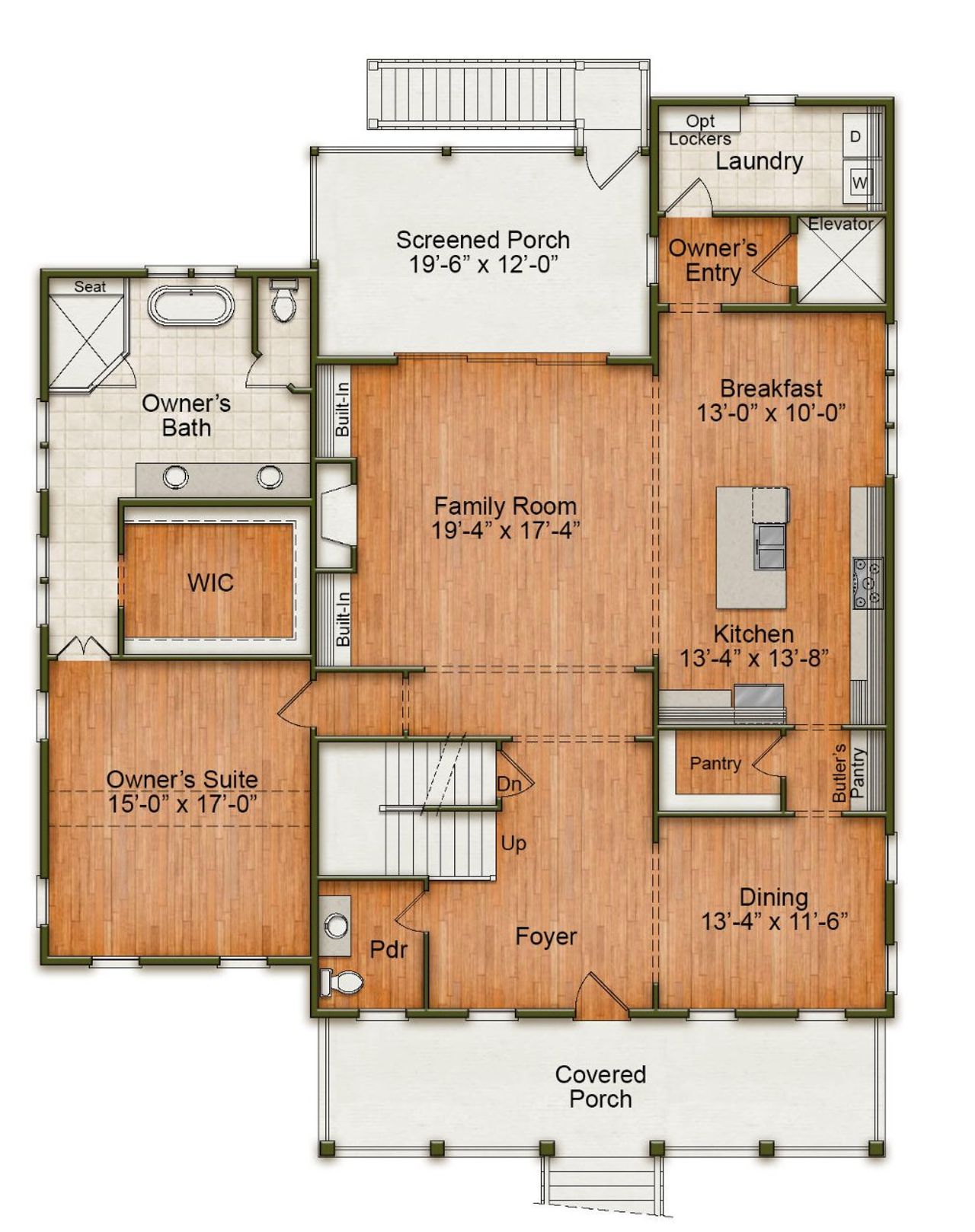 Image 2 representing the Georgetown by Homes by Dickerson in Enclave at Palmetto Fort, Mount Pleasant, SC.