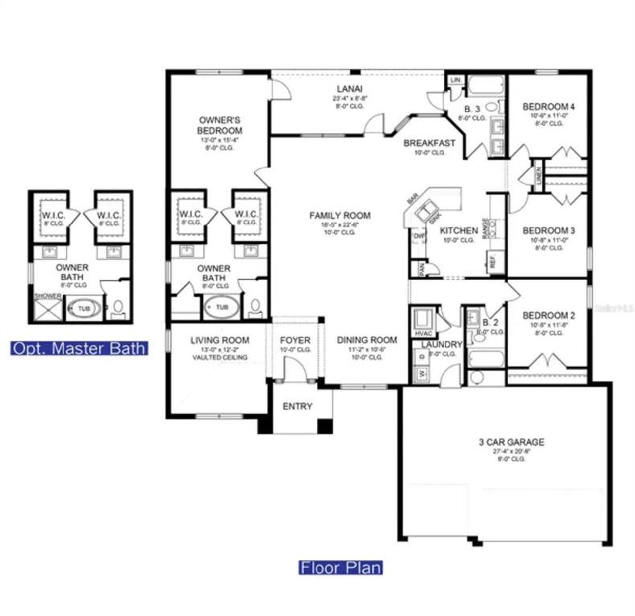 2D floor plan layout of this home in , North Port, FL (Image 2).