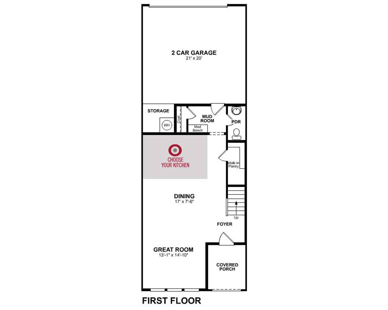 2D floor plan layout for the Yale by Beazer Homes in Waterbend: Ivy 22', Euless, TX (Image 2). 2D floor plan layout for the Yale by Beazer Homes in Waterbend: Ivy 22', Euless, TX (Image 2).