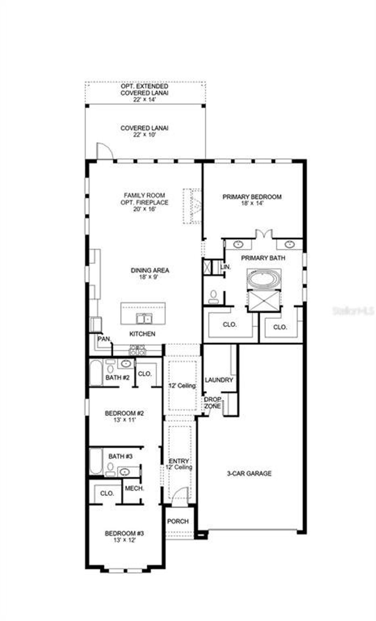 2D floor plan layout of this home in Magnolia Bay 50', Nokomis, FL (Image 2). 2D floor plan layout of this home in Magnolia Bay 50', Nokomis, FL (Image 2).