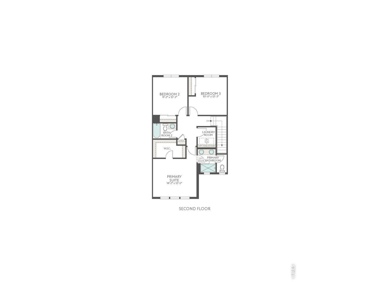 2D floor plan layout of this home in , Berthoud, CO (Image 2).