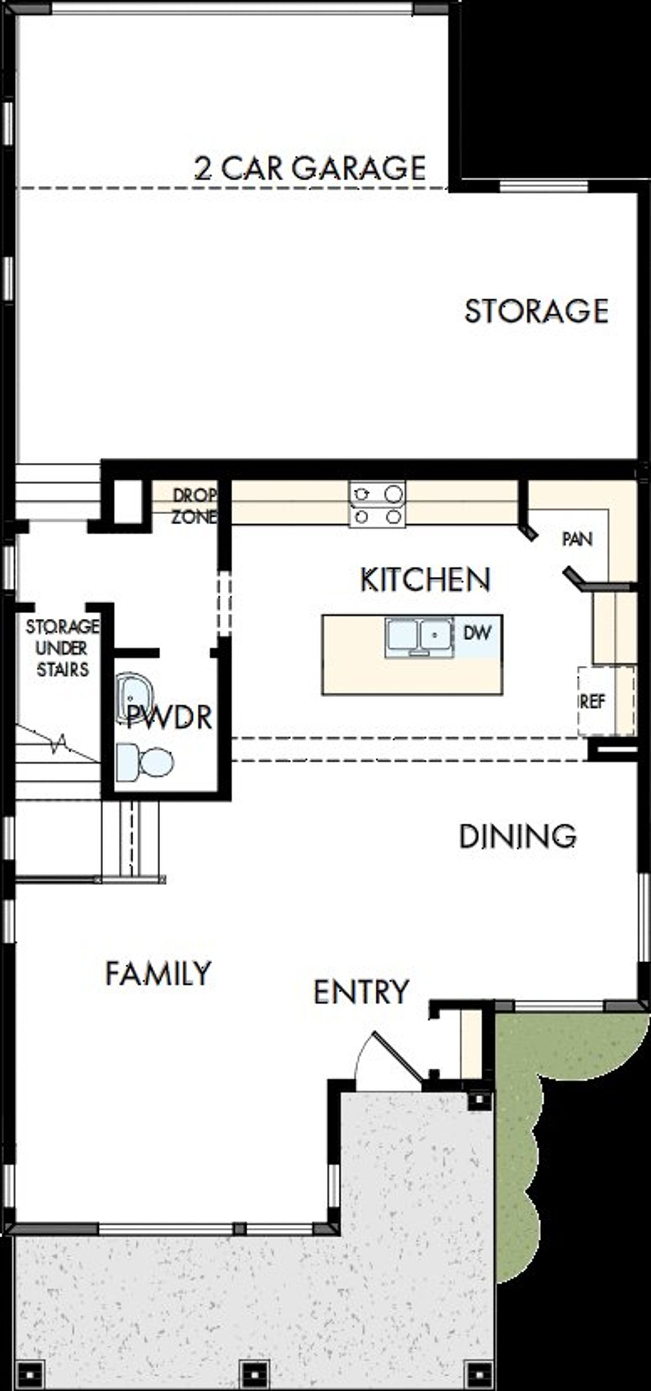 2D floor plan layout of this home in Elevate at Wolf Ranch, Colorado Springs, CO (Image 2).