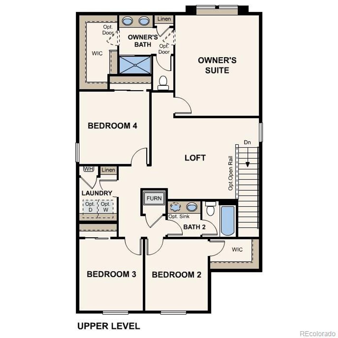 2D floor plan layout of this home in Coyote Creek, Fort Lupton, CO (Image 2). 2D floor plan layout of this home in Coyote Creek, Fort Lupton, CO (Image 2).