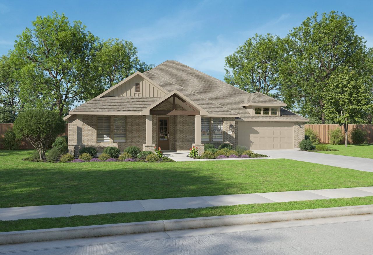 Representative exterior photo of a completed home built from the Aspen by Centre Living Homes in Haven Ranch, Waxahachie, TX (Image 2).