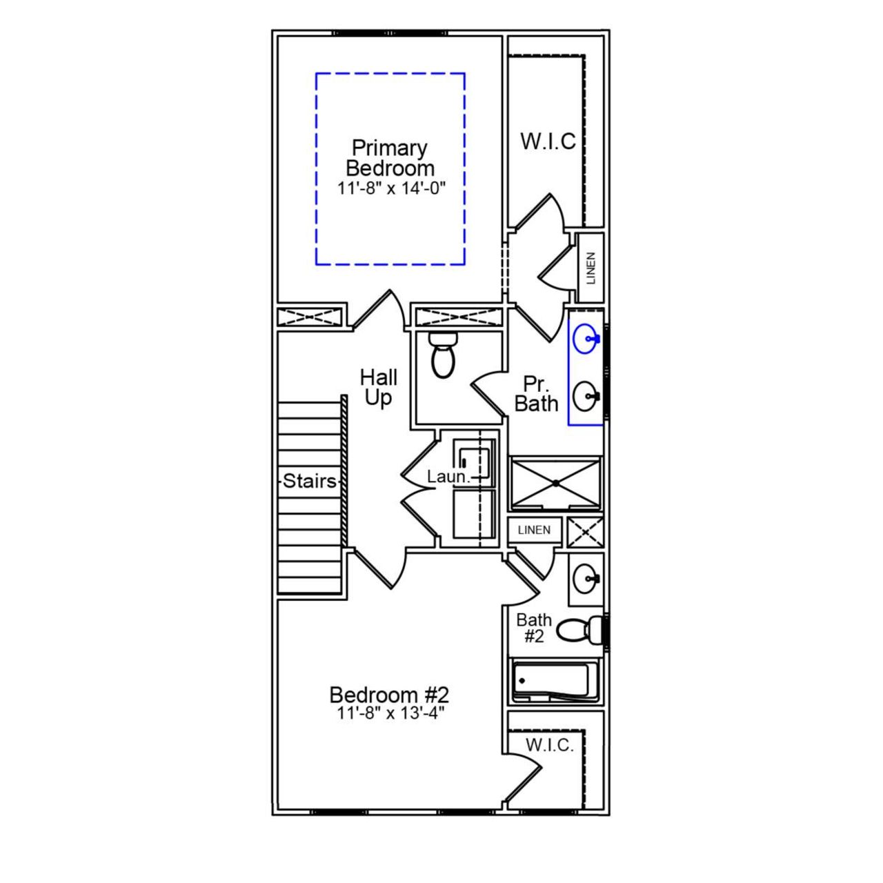 2D floor plan layout of this home in Nichols Landing, Charlotte, NC (Image 2). 2D floor plan layout of this home in Nichols Landing, Charlotte, NC (Image 2).
