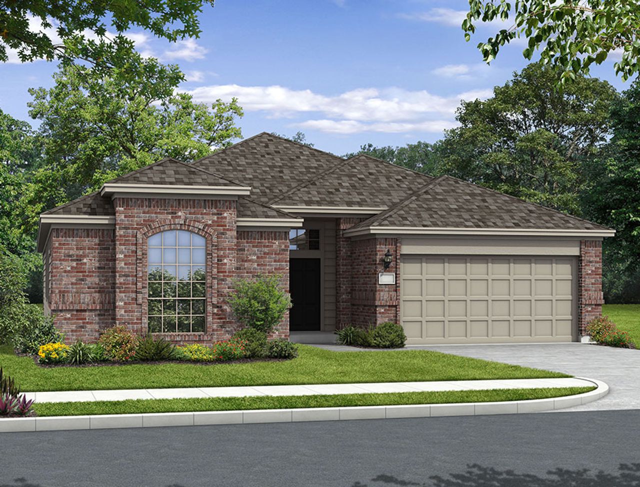 Representative exterior photo of a completed home built from the The Crockett by McKinley Homes in Barton Place, Cleveland, TX (Image 2).