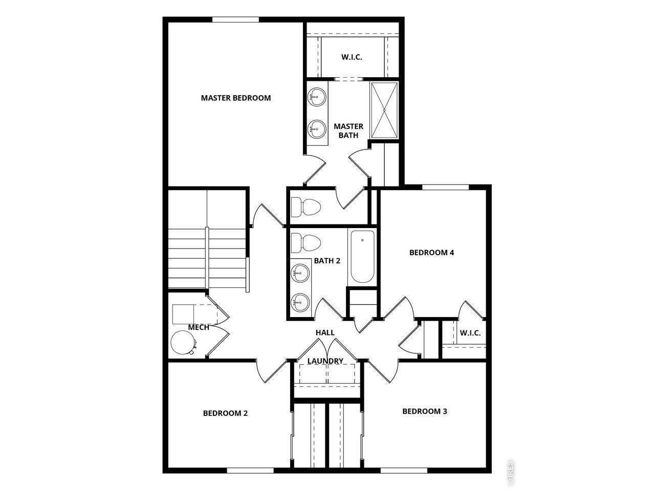 2D floor plan layout of this home in , Berthoud, CO (Image 2).