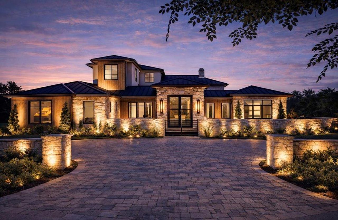 Conceptual rendering showcasing the architectural vision for this custom estate