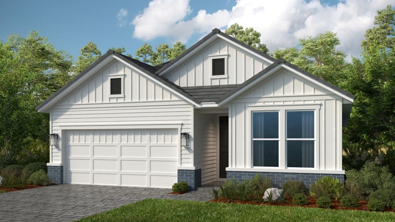 Representative exterior photo of a completed home built from the Stella by Taylor Morrison in Esplanade at St. Marys, St. Marys, GA (Image 2).