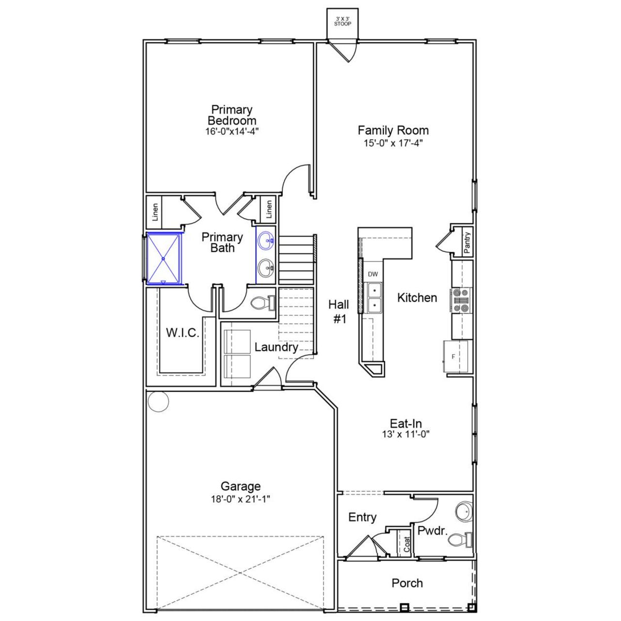 2D floor plan layout of this home in Haynes Park, Columbia, SC (Image 2). 2D floor plan layout of this home in Haynes Park, Columbia, SC (Image 2).