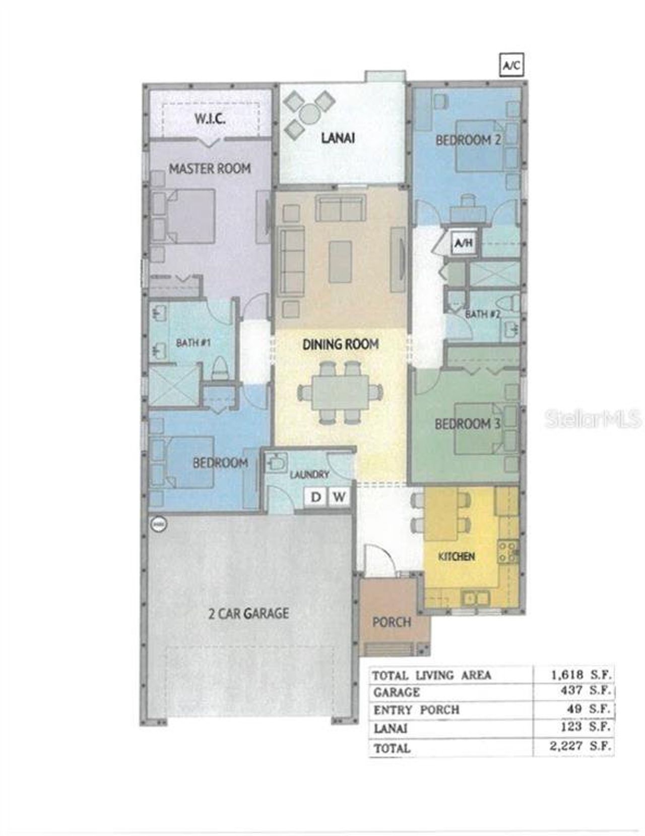 2D floor plan layout of this home in , St. Petersburg, FL (Image 2). 2D floor plan layout of this home in , St. Petersburg, FL (Image 2).