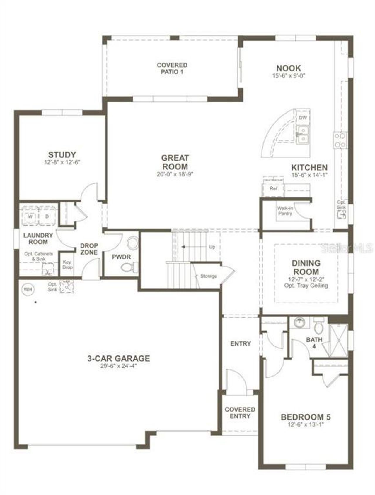 2D floor plan layout of this home in Rye Manor at Legacy Preserve, Parrish, FL (Image 2). 2D floor plan layout of this home in Rye Manor at Legacy Preserve, Parrish, FL (Image 2).