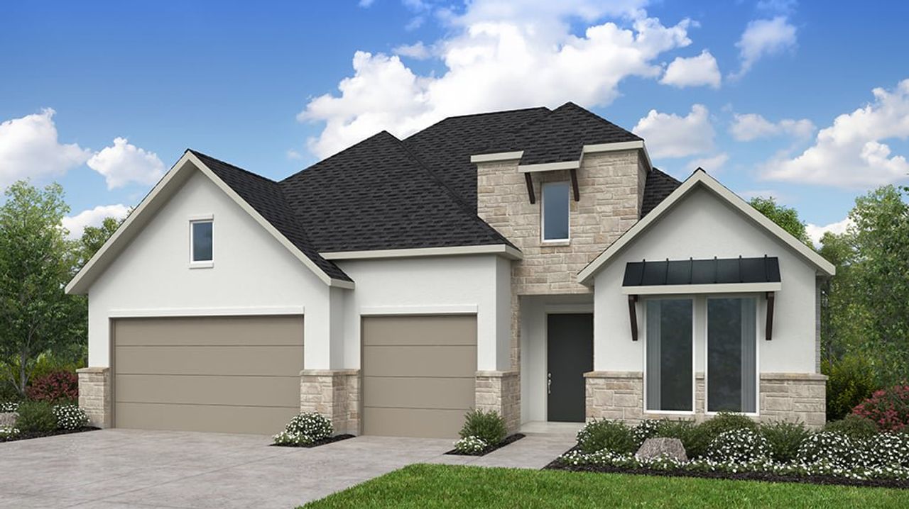 Representative exterior photo of a completed home built from the Adeline by Taylor Morrison in Blue Creek Trails, Richmond, TX (Image 2).