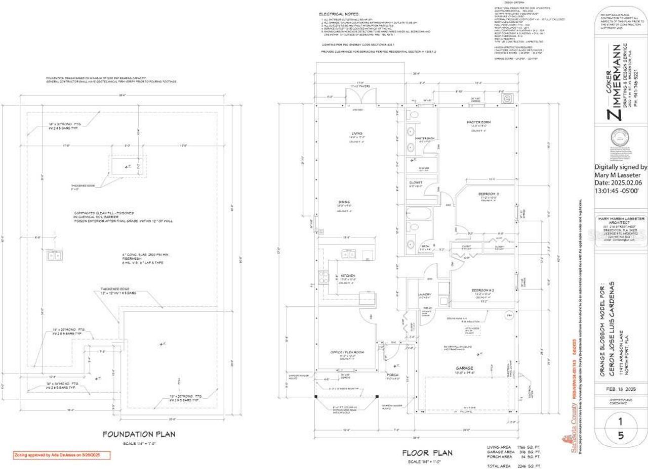 2D floor plan layout of this home in , North Port, FL (Image 2).