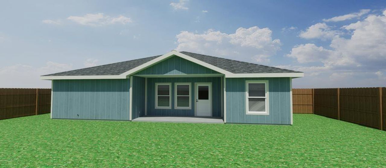 Exterior details and patio area of a home in , Palacios (Image 2).