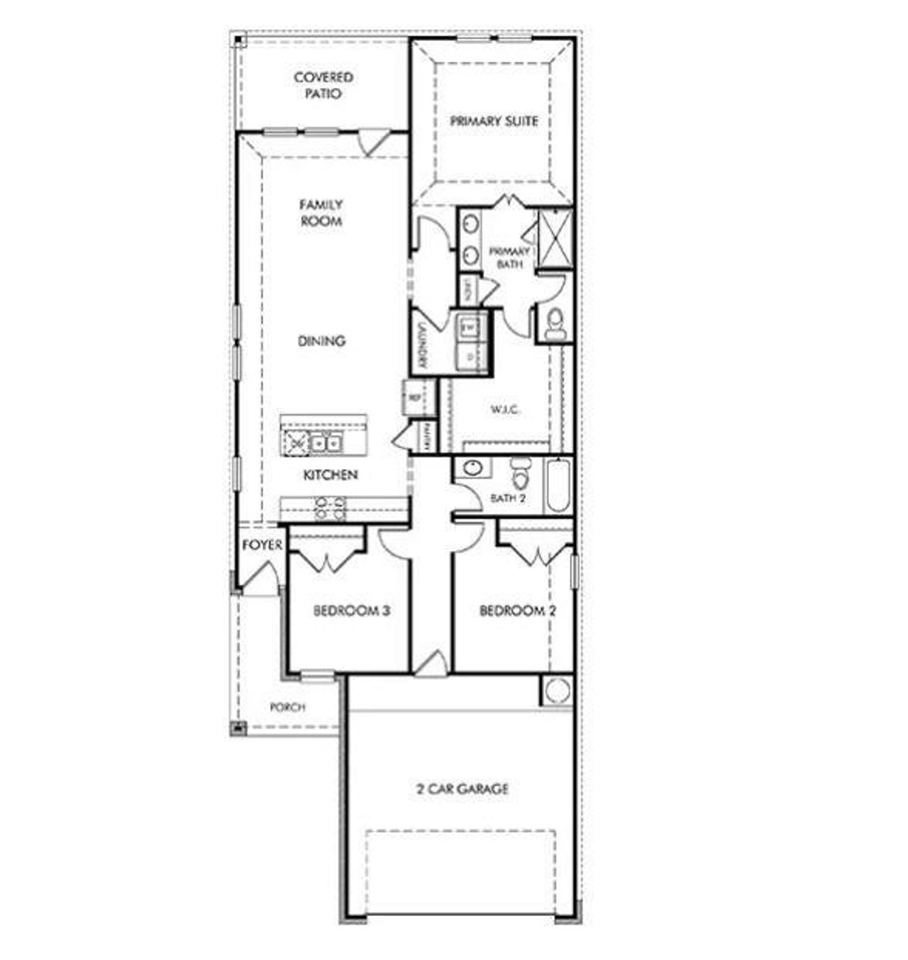 2D floor plan layout of this home in , Huffman, TX (Image 2).