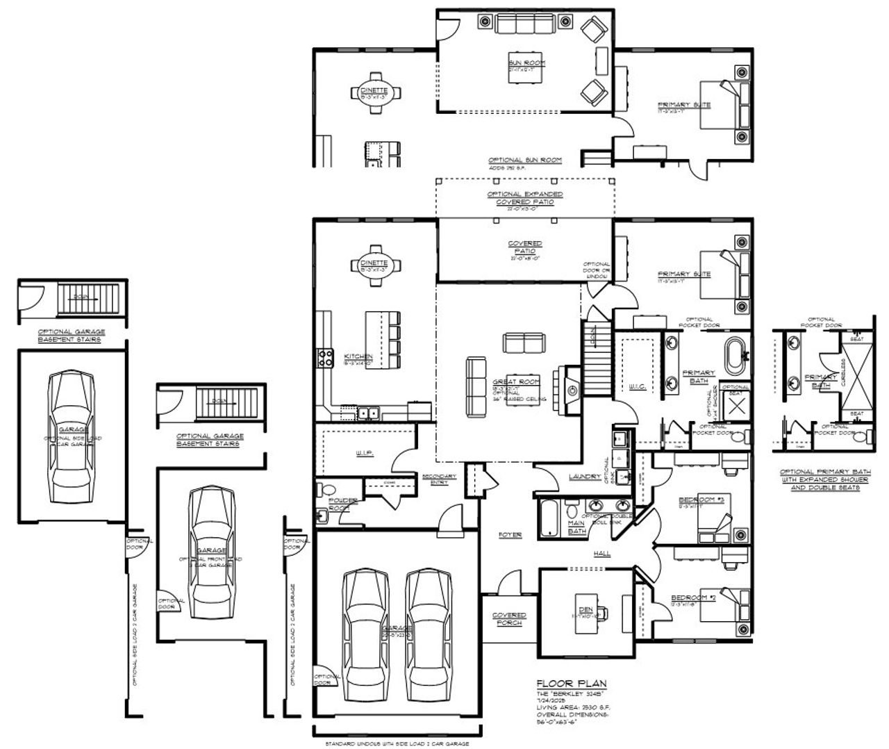 2D floor plan layout of this home in Fieldstream Estates, Lancaster, NY (Image 2).