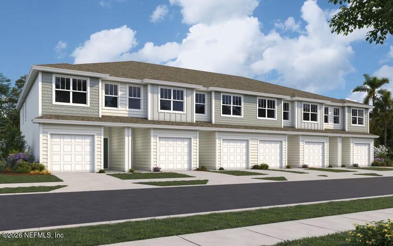 Front exterior of a new home in , Jacksonville, FL, highlighting curb appeal (Image 2).