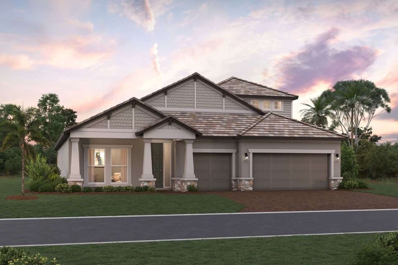 Crystal Elevation C with Bonus Room