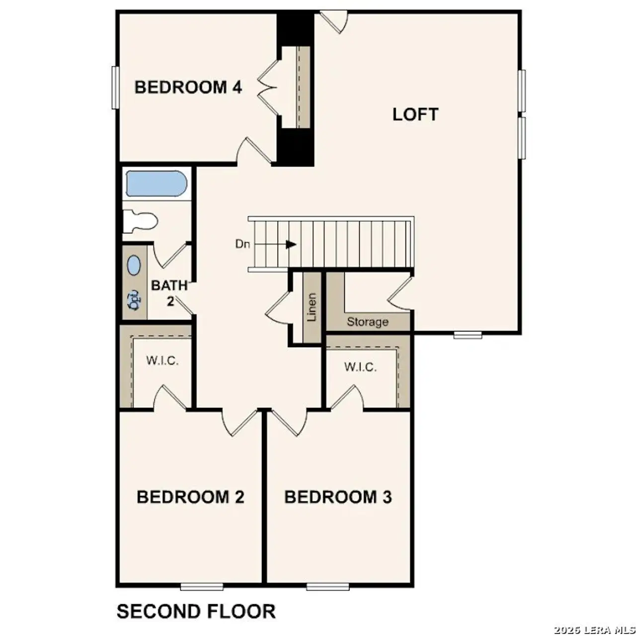 2D floor plan layout of this home in Hacienda, San Antonio, TX (Image 2).