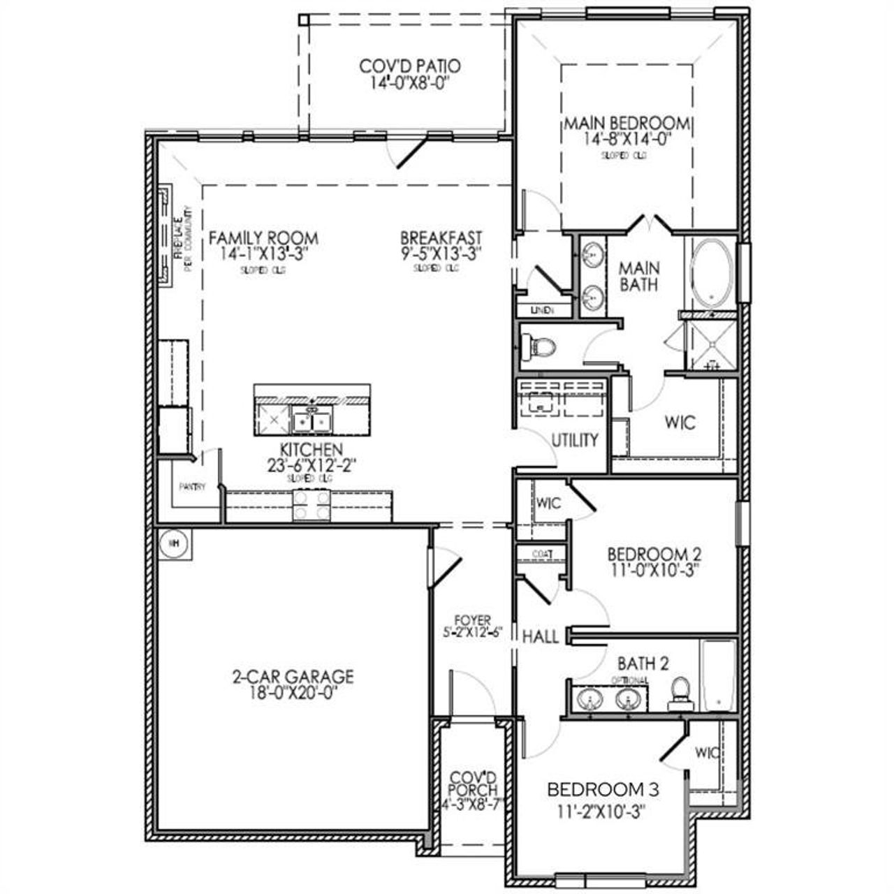 2D floor plan layout of this home in , Kaufman, TX (Image 2).