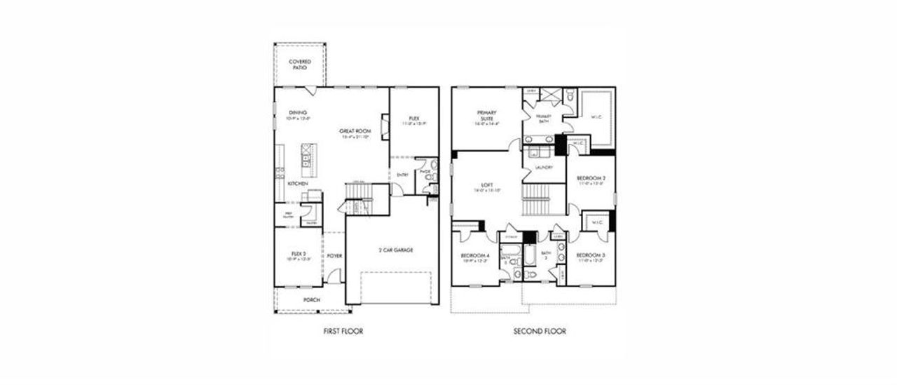 2D floor plan layout of this home in , Braselton, GA (Image 2).