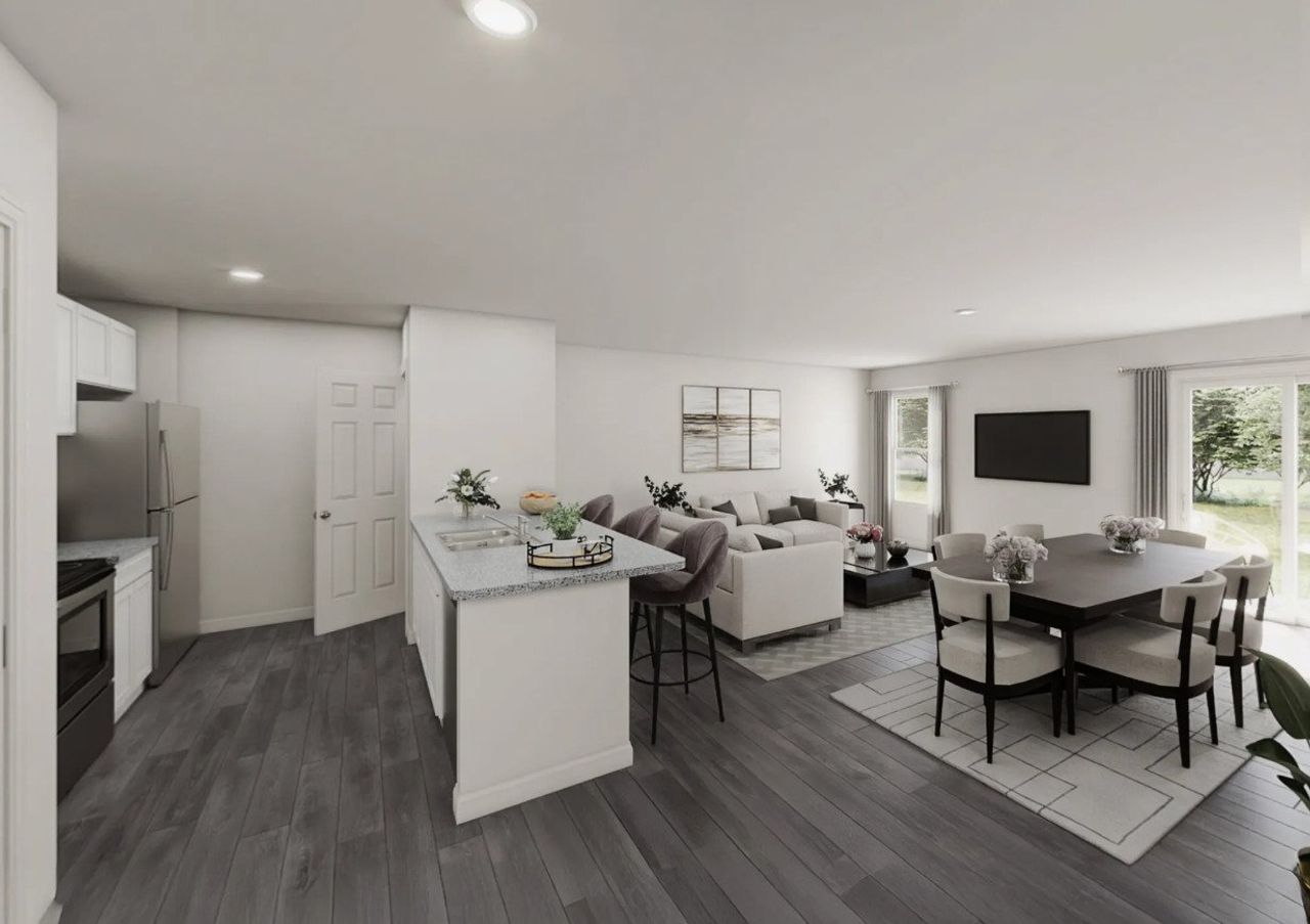 Front exterior of a new home in Forest Ridge, Edgefield, SC, highlighting curb appeal (Image 2).