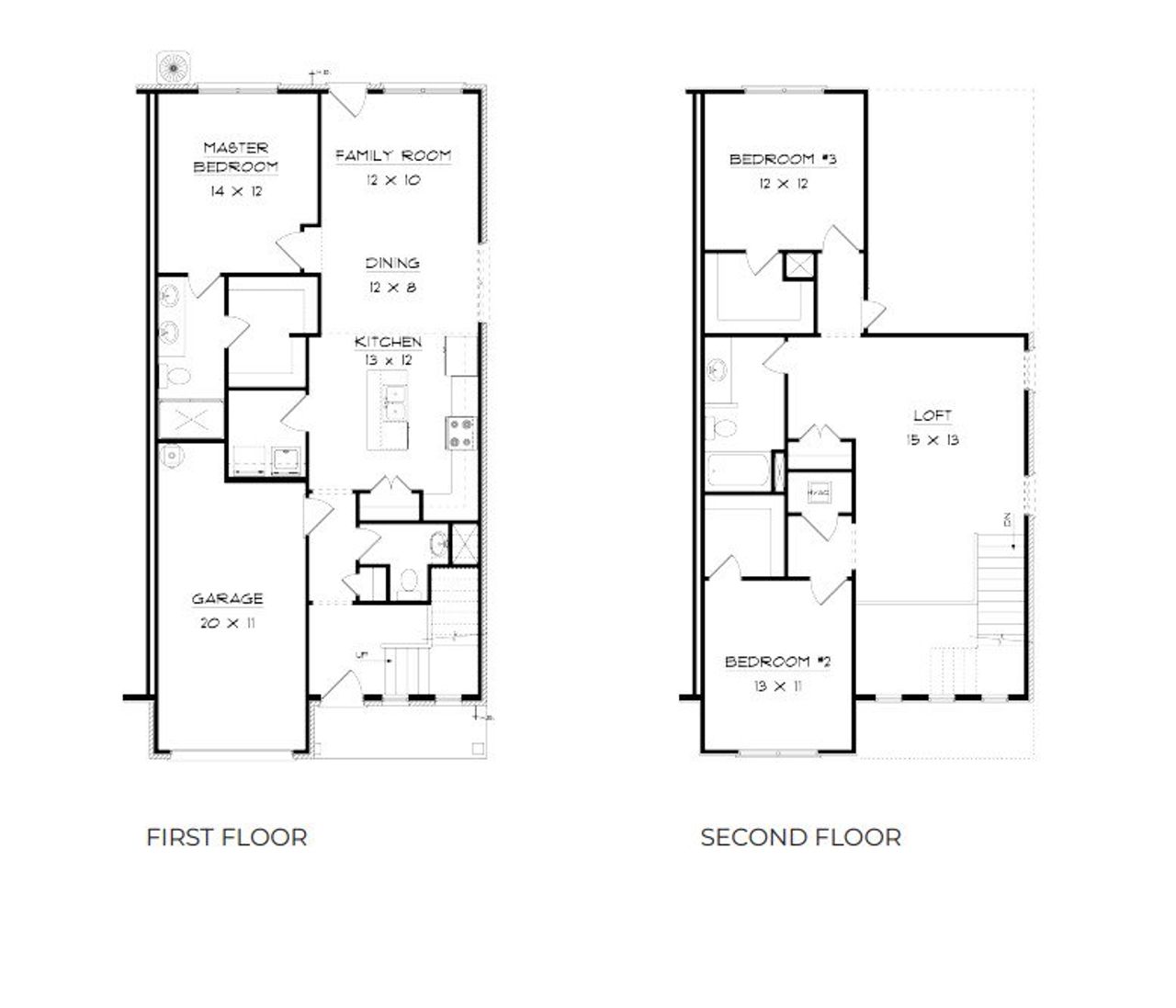 2D floor plan layout for the Leland by Southeastern Building Corporation in The Grove at Kennesaw Farms, Gallatin, TN (Image 2). 2D floor plan layout for the Leland by Southeastern Building Corporation in The Grove at Kennesaw Farms, Gallatin, TN (Image 2).